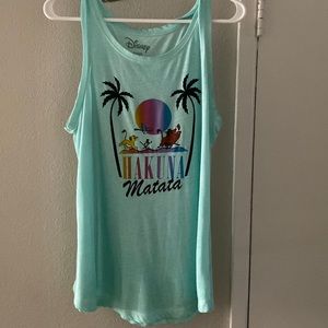 Teal Lion King tank top, Size Large (11-13/ Juniors)